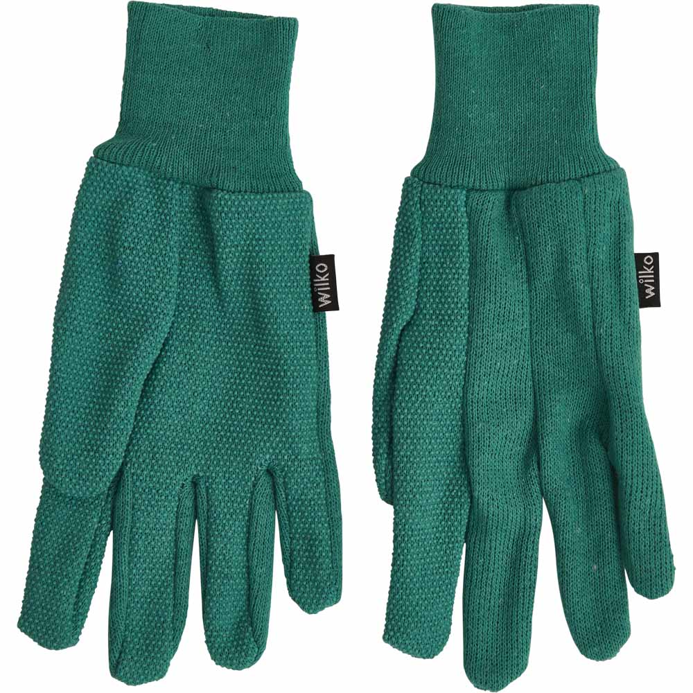 Wilko Jersey Garden Gloves Medium 3pk Image 2