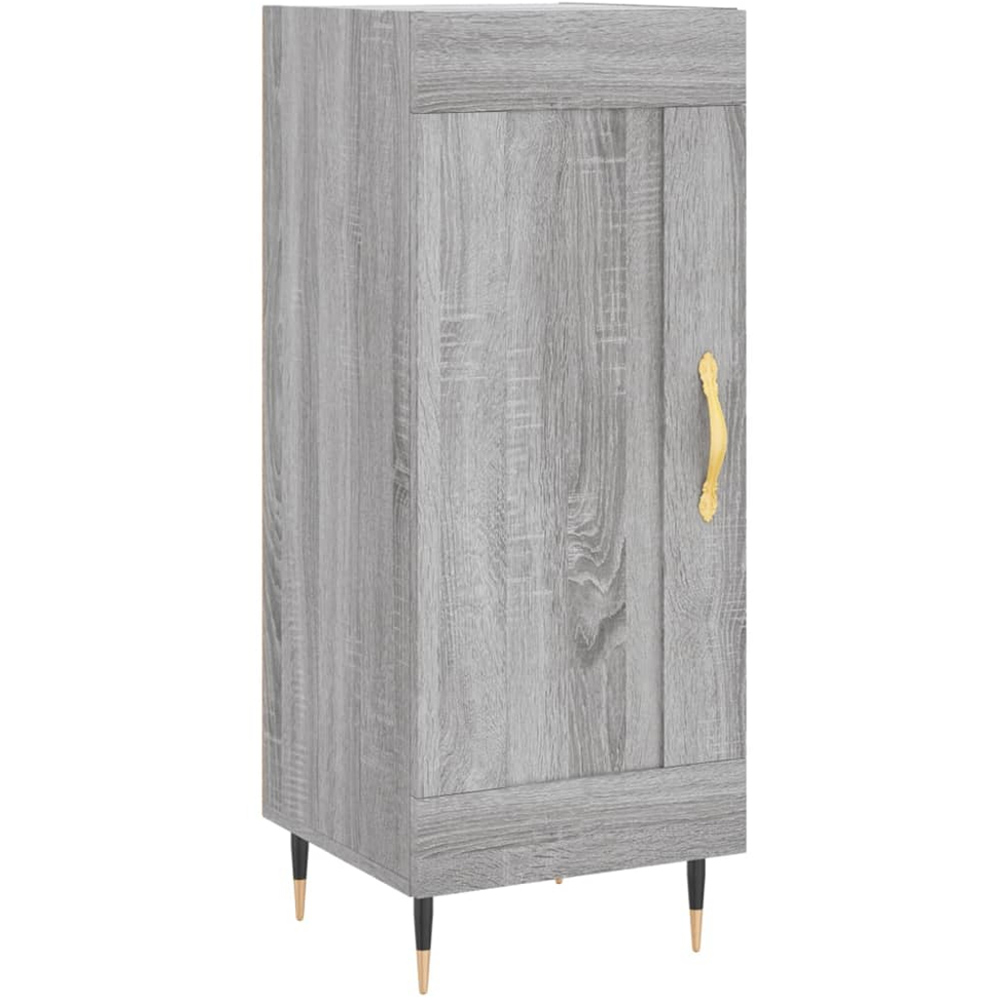 vidaXL Single Door Grey Sonoma Sideboard Image 2