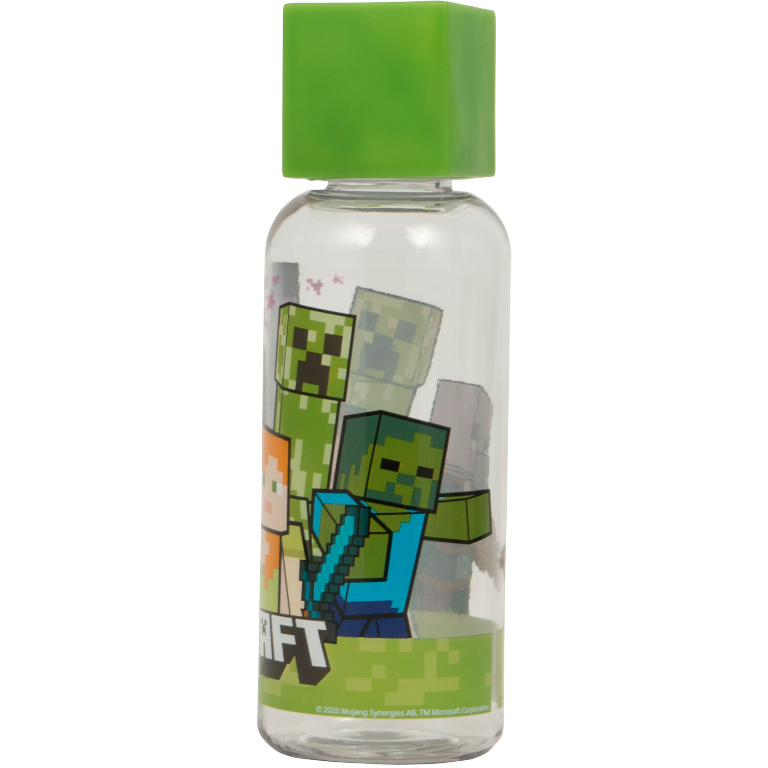 3D Minecraft Licensed Water Bottle - Green Image 3