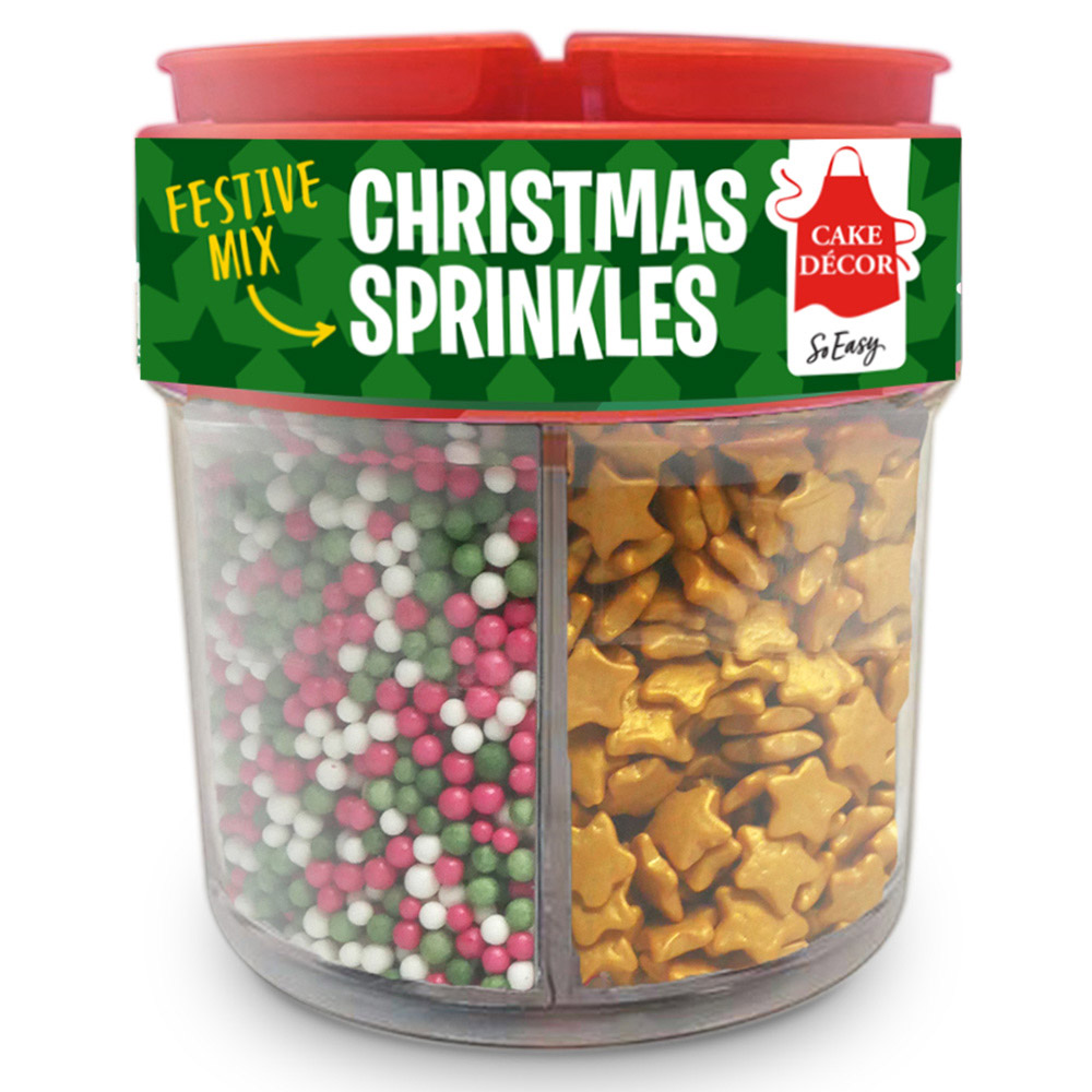 Cake Decor Christmas Sprinkles Image 1
