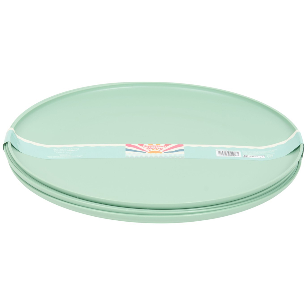 Pack of 4 Summer Dinner Plates Image 4