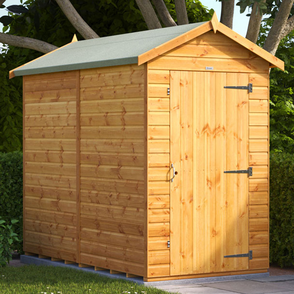 Power Sheds 8 x 4ft Apex Wooden Shed Image 2