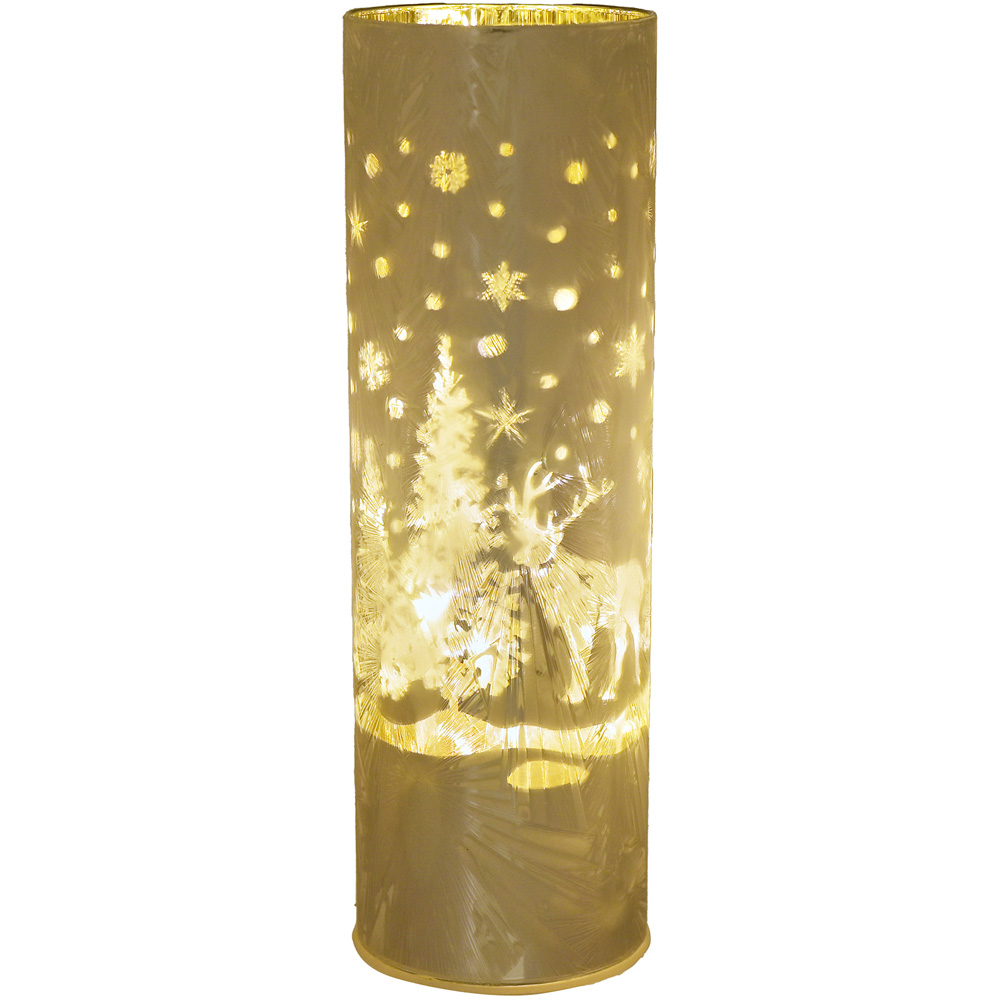 The Christmas Gift Co Silver Frosted Haven Glass LED Tube Light Image 6