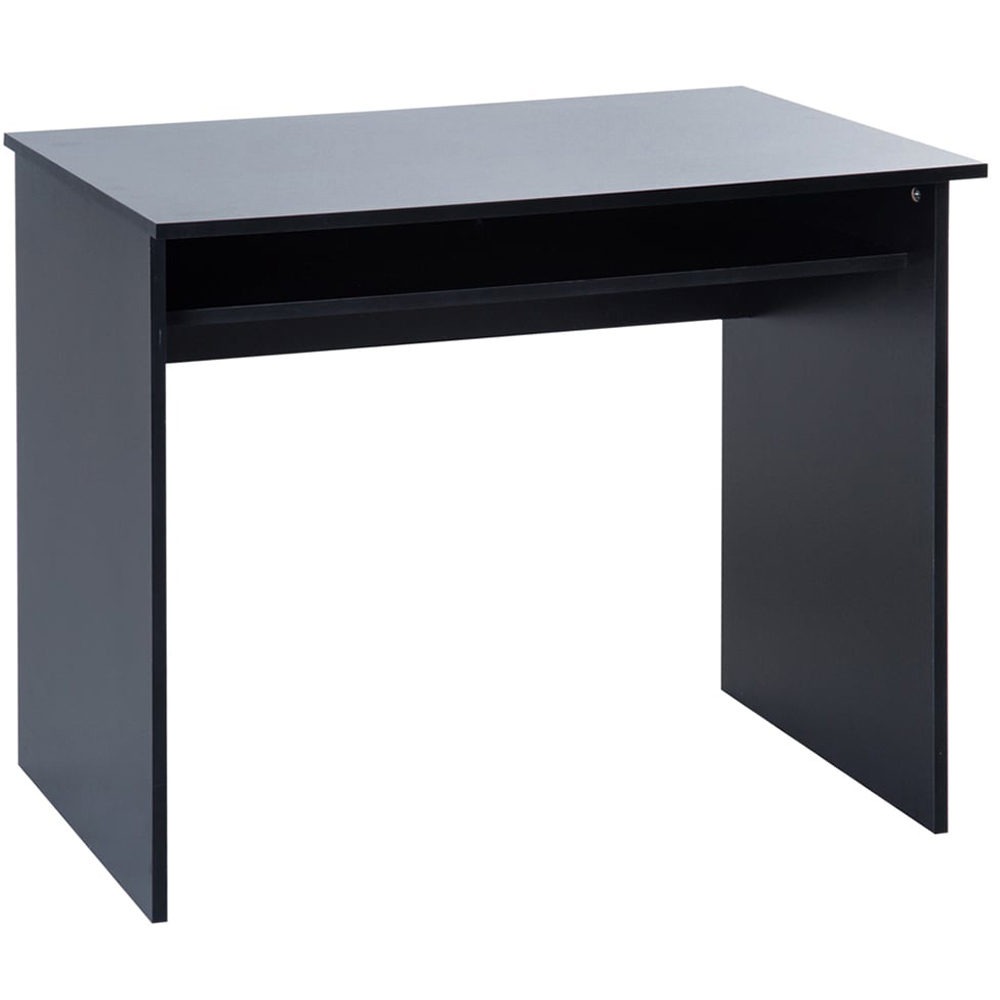 Portland Office Workstation Desk Black Image 2
