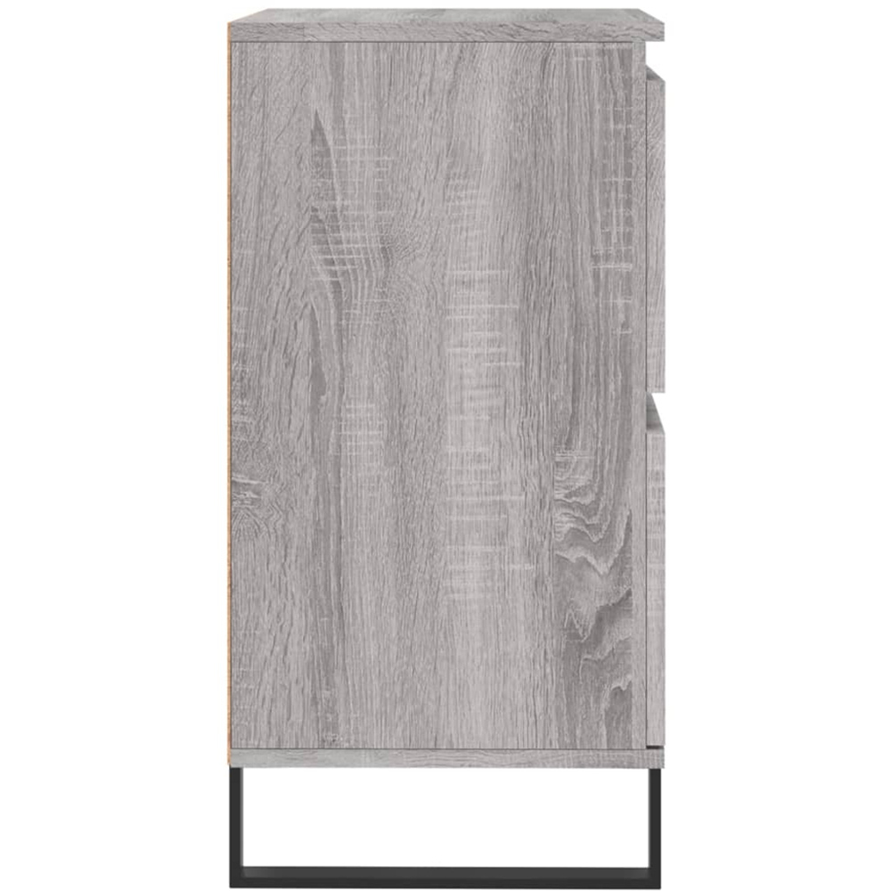 vidaXL 4 Door Grey Sonoma Wooden Sideboard Image 7