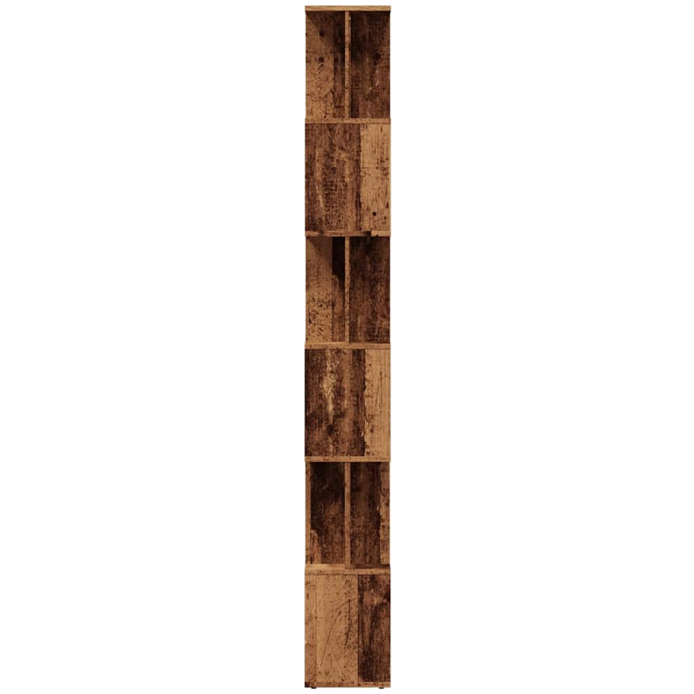 vidaXL 12 Shelf Old Wood Bookcase Image 5