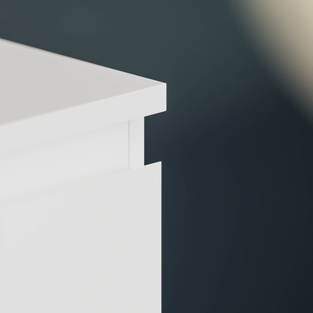 Vida Designs Denver 5 Drawer White Chest of Drawers Image 4