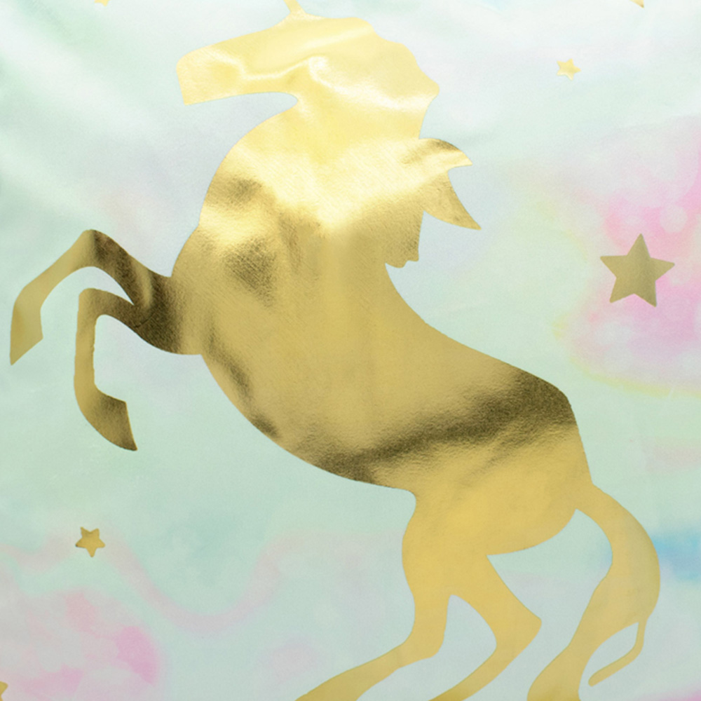 Velosso Golden Unicorn Filled Cushion 43 x 43cm 2 Pack Image 2