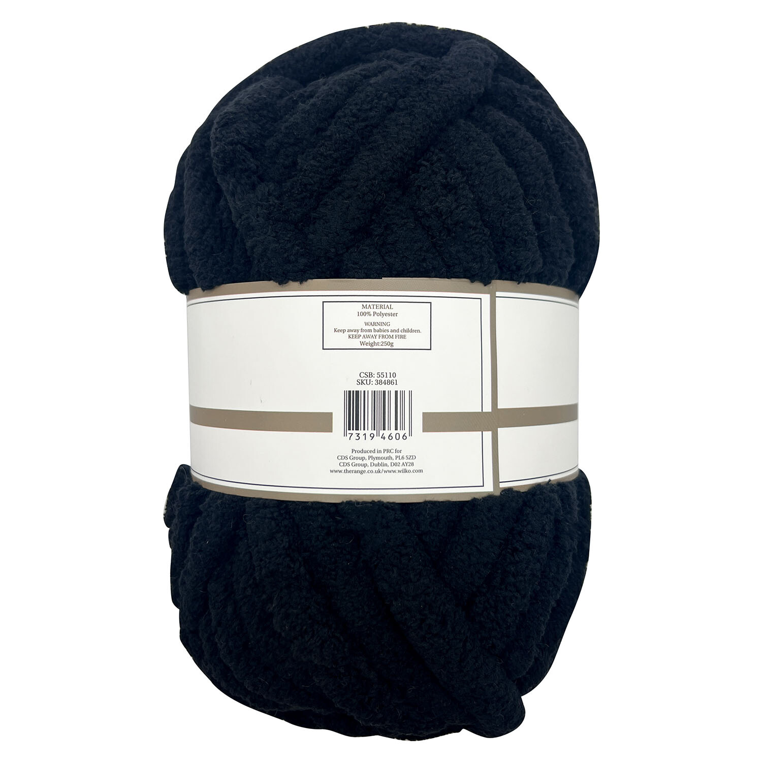 Divante Black Jumbo Soft Touch Yarn 250g Image 2