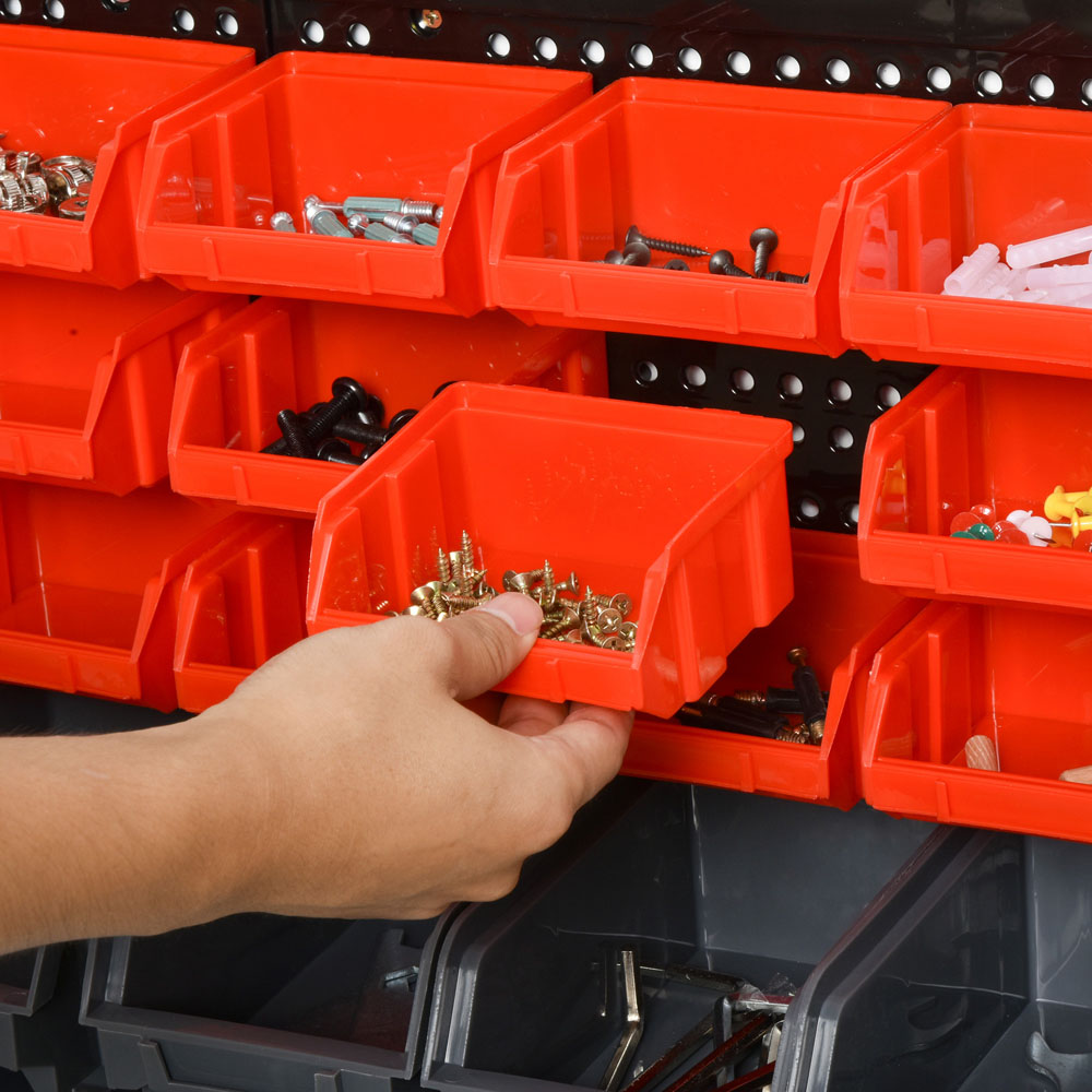 DURHAND 30 Cubbie Wall Mounted Screw Organiser with Screw Kit Image 5