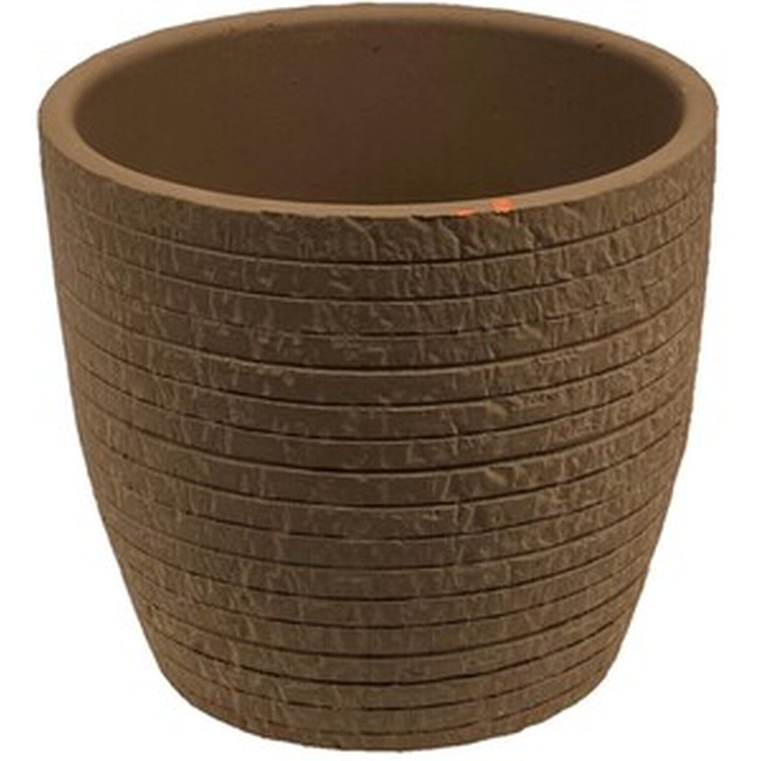 Porto Wiped Planter - Brown / 15cm Image