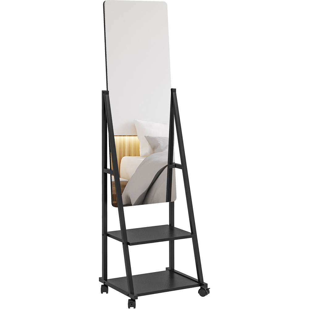 Portland 2 Shelf Standing Full Length Mirror 155 x 42cm Image 1
