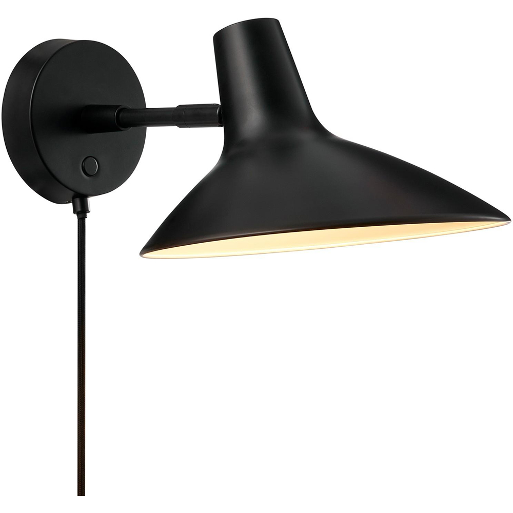 Nordlux Darci Black Short Wall Light Image 1
