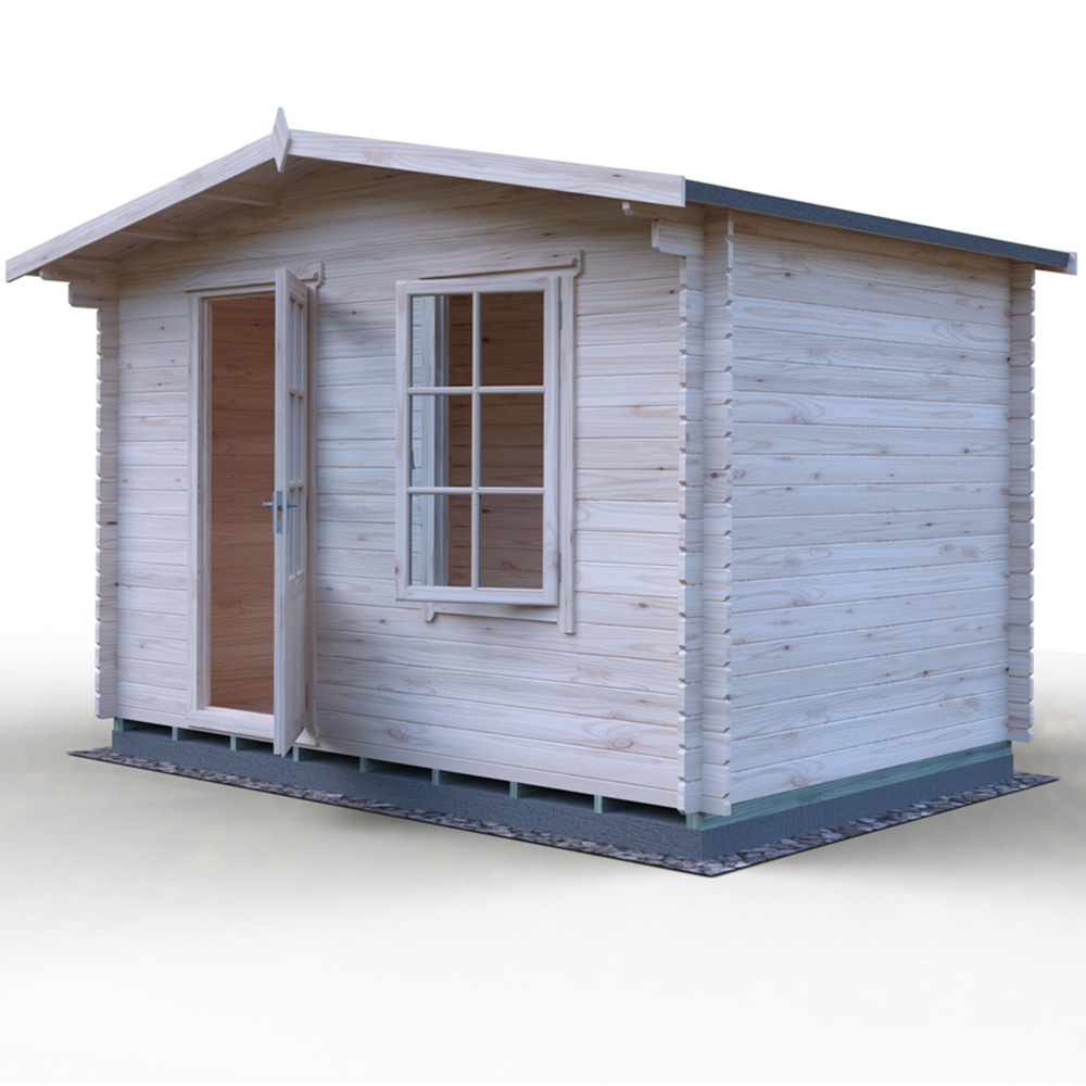 Shire Bucknells 12 x 8ft Pressure Treated Log Cabin Image 3