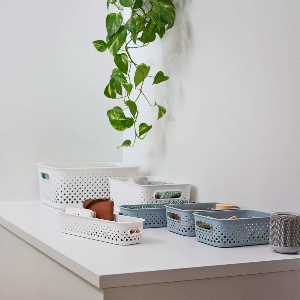 SmartStore Essence Beach Grass Small Storage Basket 1.6L 3 Pack Image 8