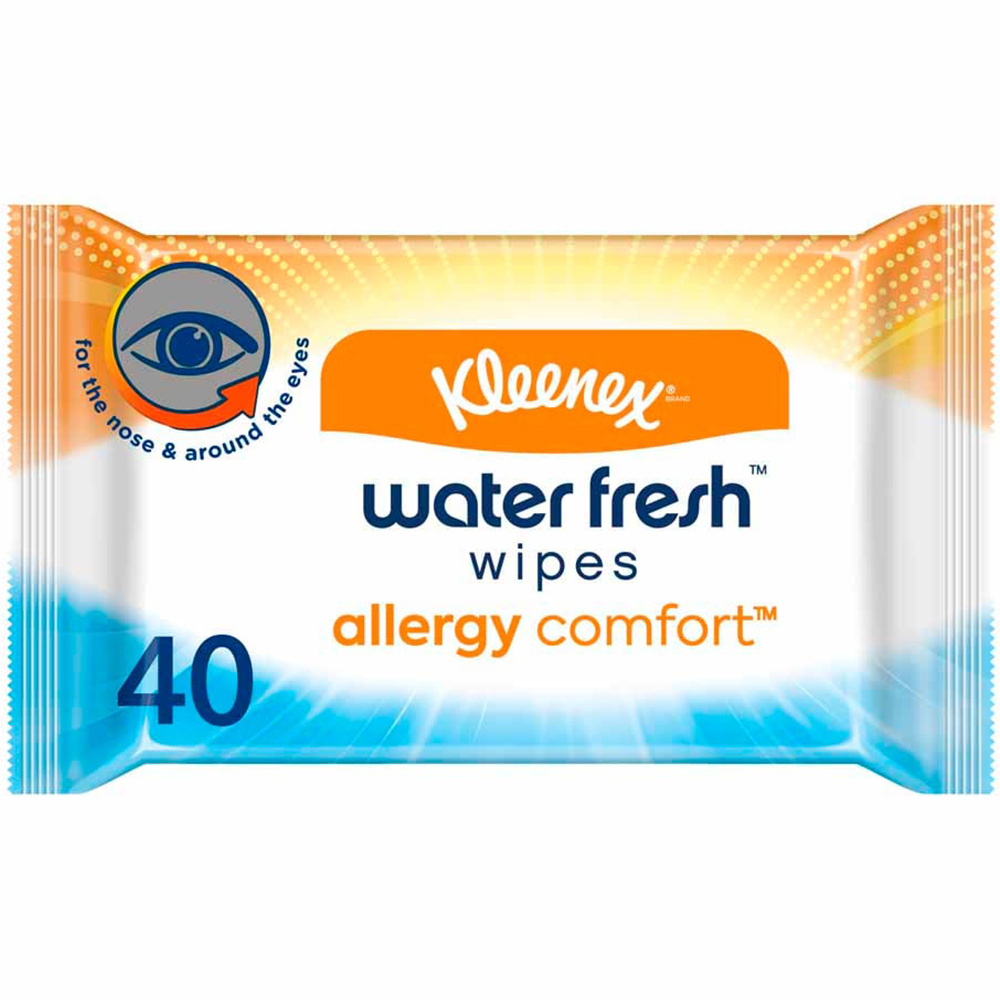 Kleenex Water Fresh Wipes with Allergy Comfort 40 Pack Image 1