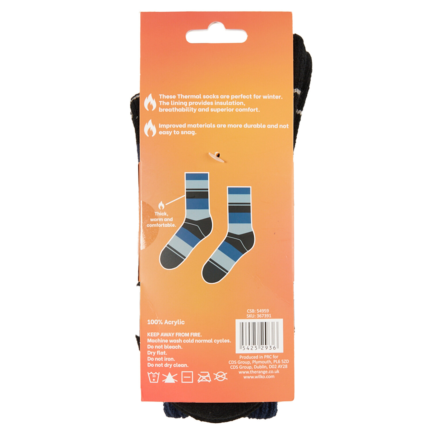 Mens Twist Heel Socks - Multic Image 3
