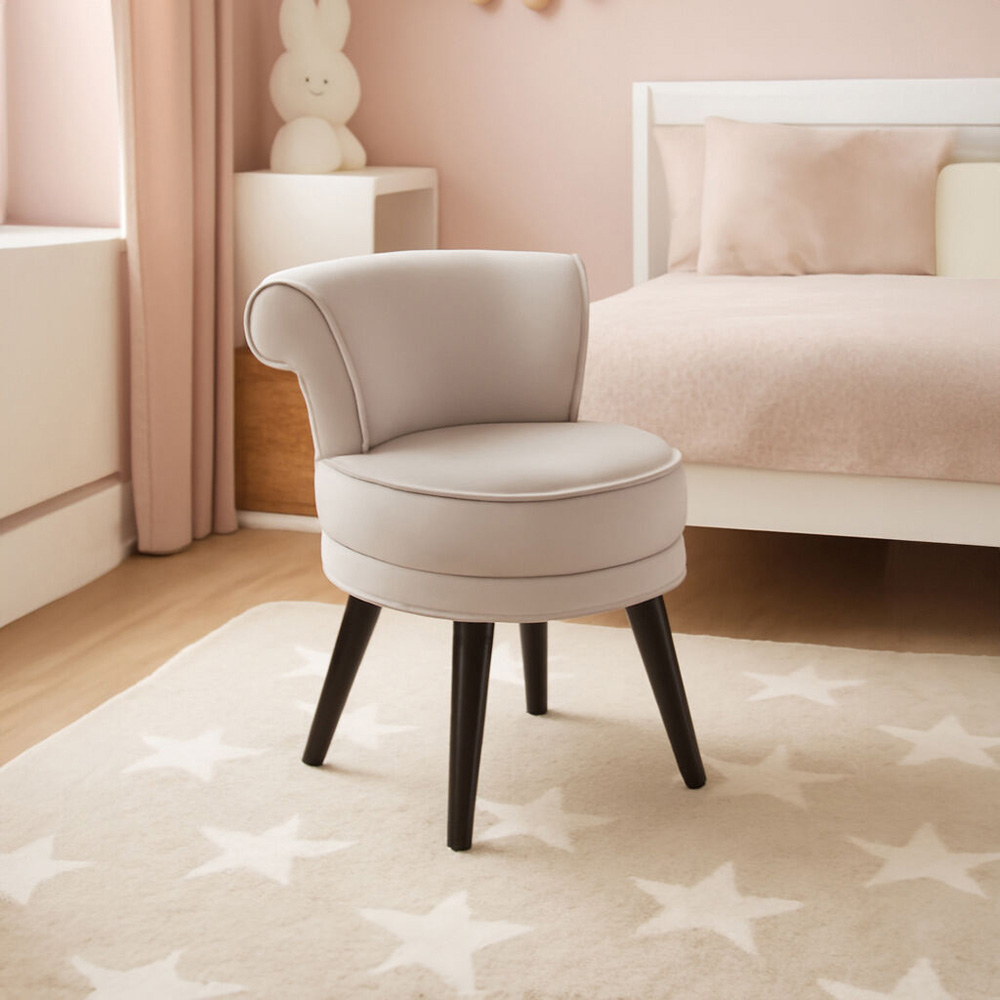 Premier Housewares Kids Loretta Mink Velvet Chair Image 6