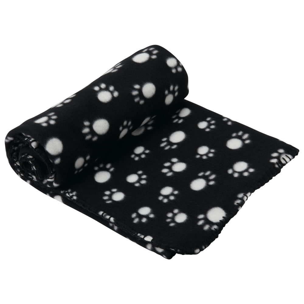 Bunty Extra Large Black Soft Fleece Pet Blanket Image 1