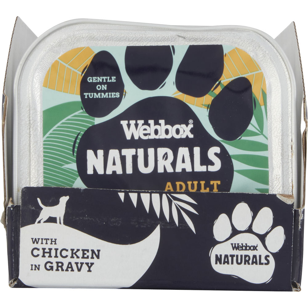Webbox Natural Chicken Adult Dog Food Tray 150g Image 2
