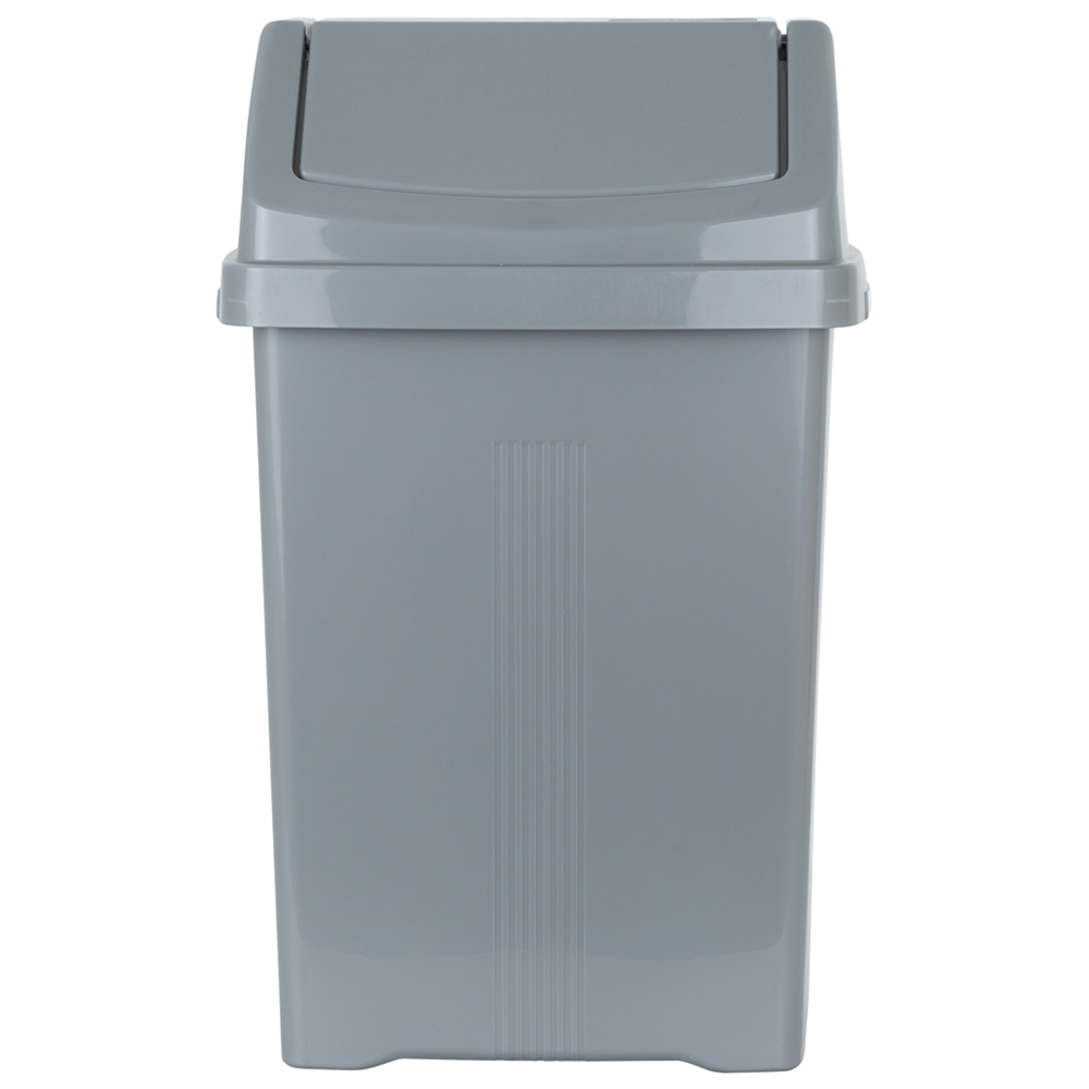 Wham Casa 15L Swing Bin Silver Image 3