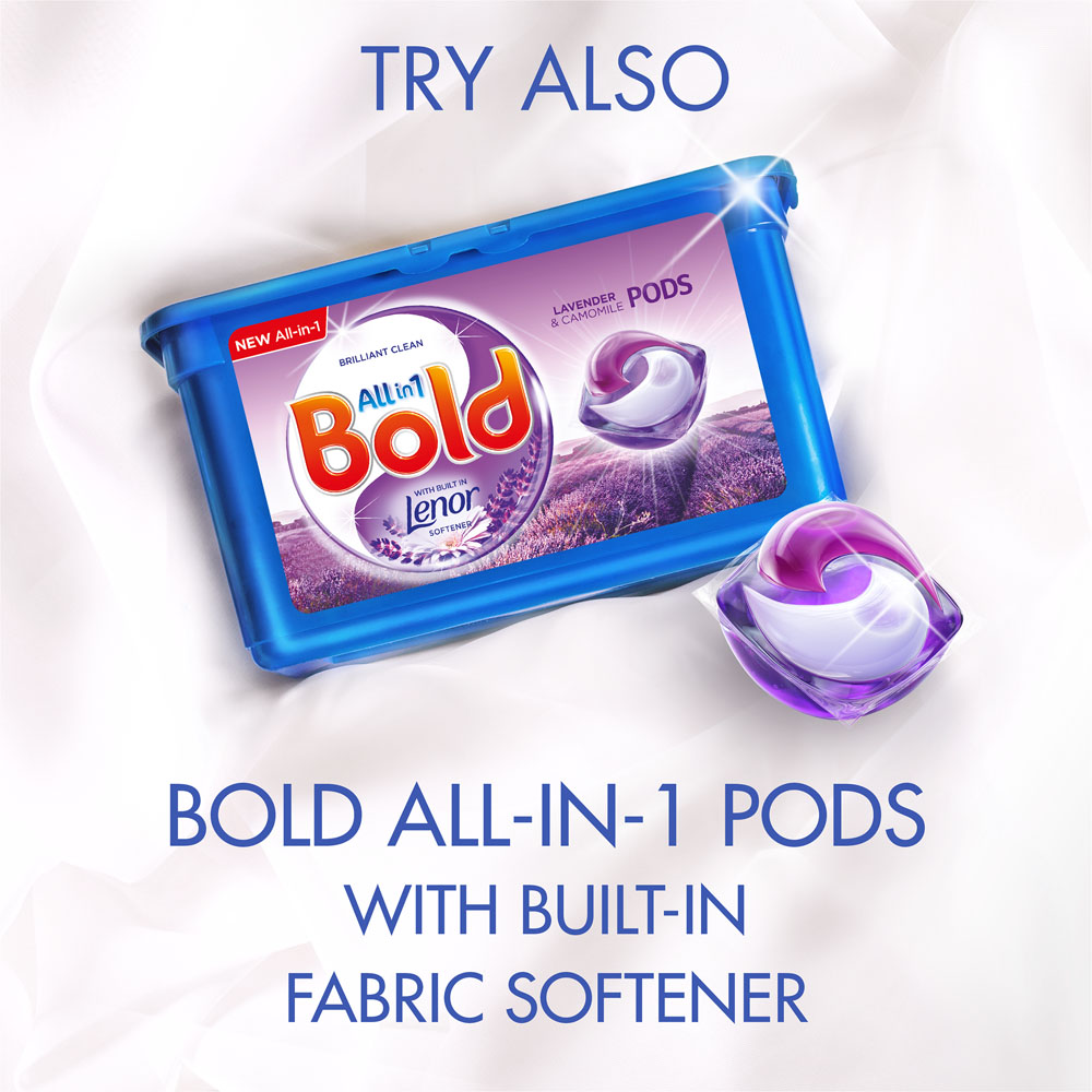 Bold 2 in 1 Lavender and Camomile Washing Liquid 31 Washes Case of 4 x 1L Image 8