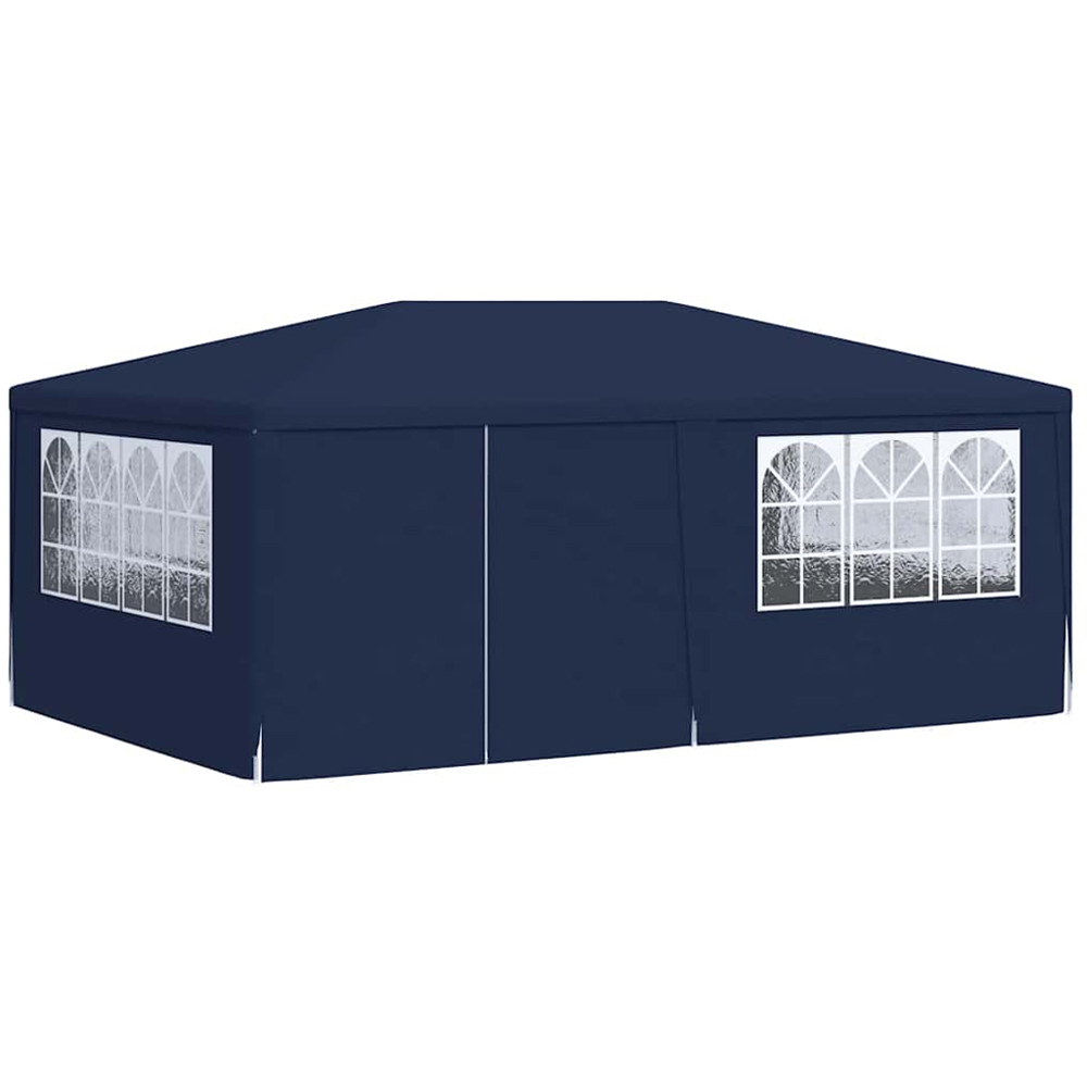 vidaXL 4 x 6m Professional Blue Party Tent with Sidewalls Image 3