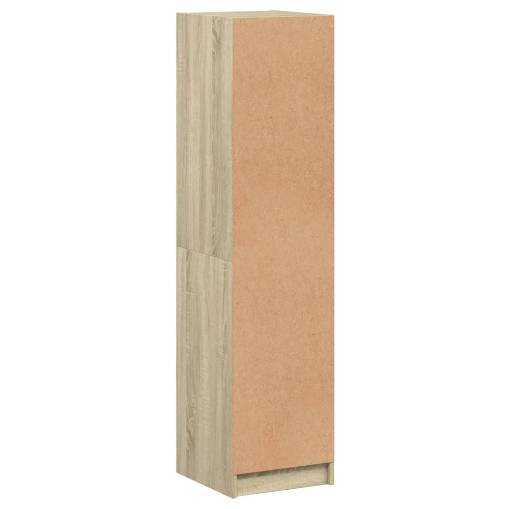 vidaXL 2 Glass Door Sonoma Oak Highboard Image 7