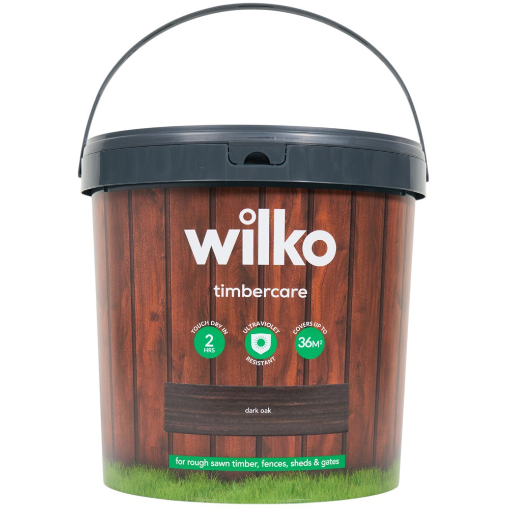 Wilko Timbercare Wood Paint Dark Oak 9L Image 4