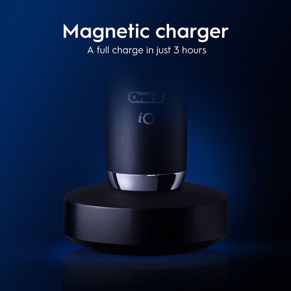 Oral-B iO 9 Black Onyx Edition Electric Toothbrush with Travel Case and Fast Charger Image 6