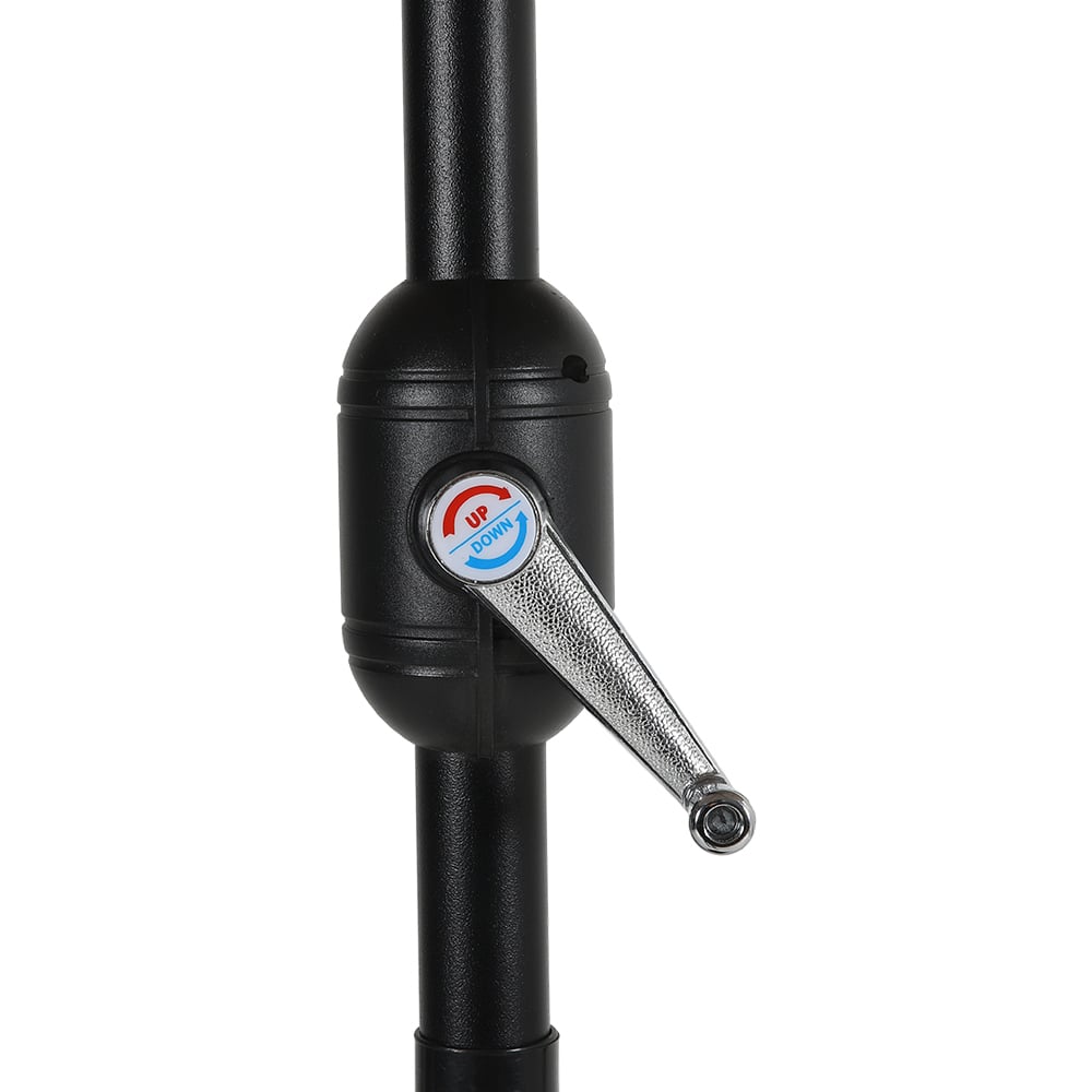 Living and Home Dark Grey 3 Tier Crank and Tilt Parasol 3m Image 7