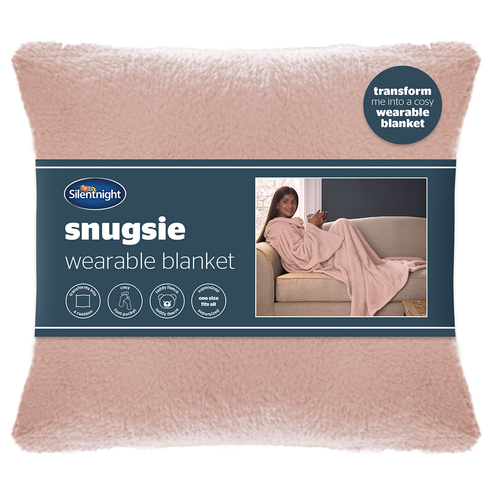 Silentnight Pink Snugsie Wearable Blanket 145 x 190cm Image 1