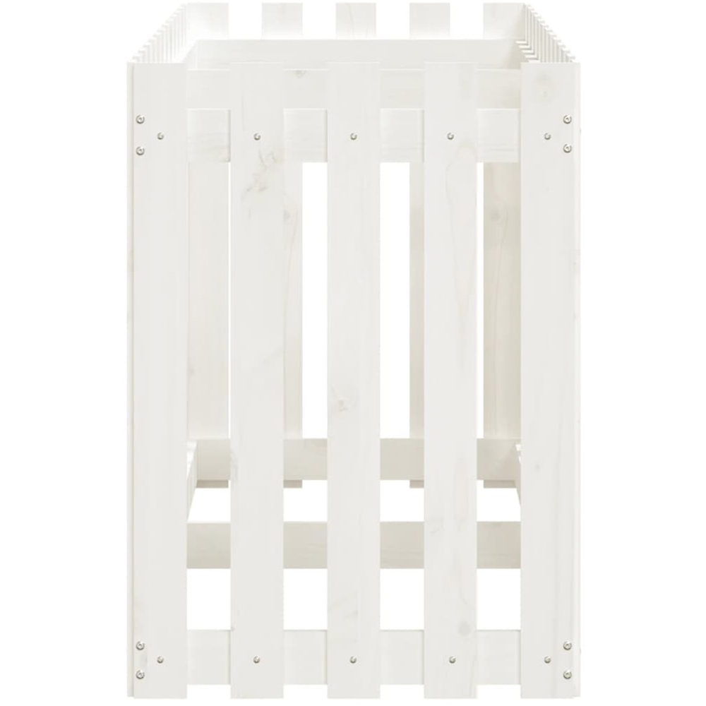 vidaXL White Pine Wood Raised Garden Bed 70 x 50 x 150cm Image 5