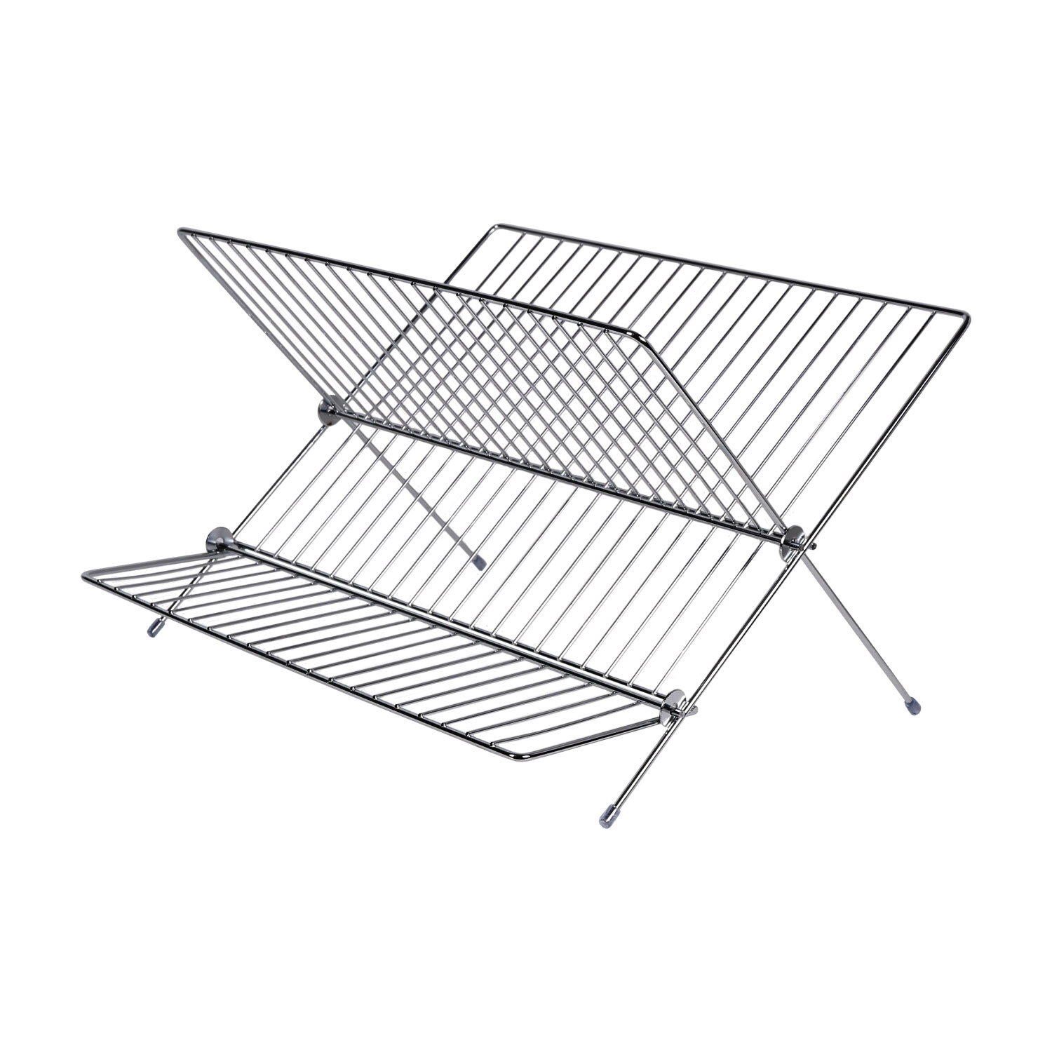 Chrome Folding Dish Drainer Image