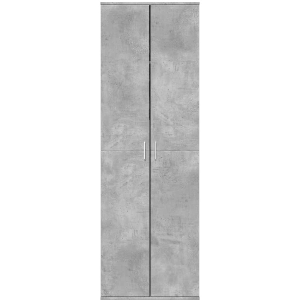 vidaXL 2 Door Concrete Grey High Cabinet Image 3