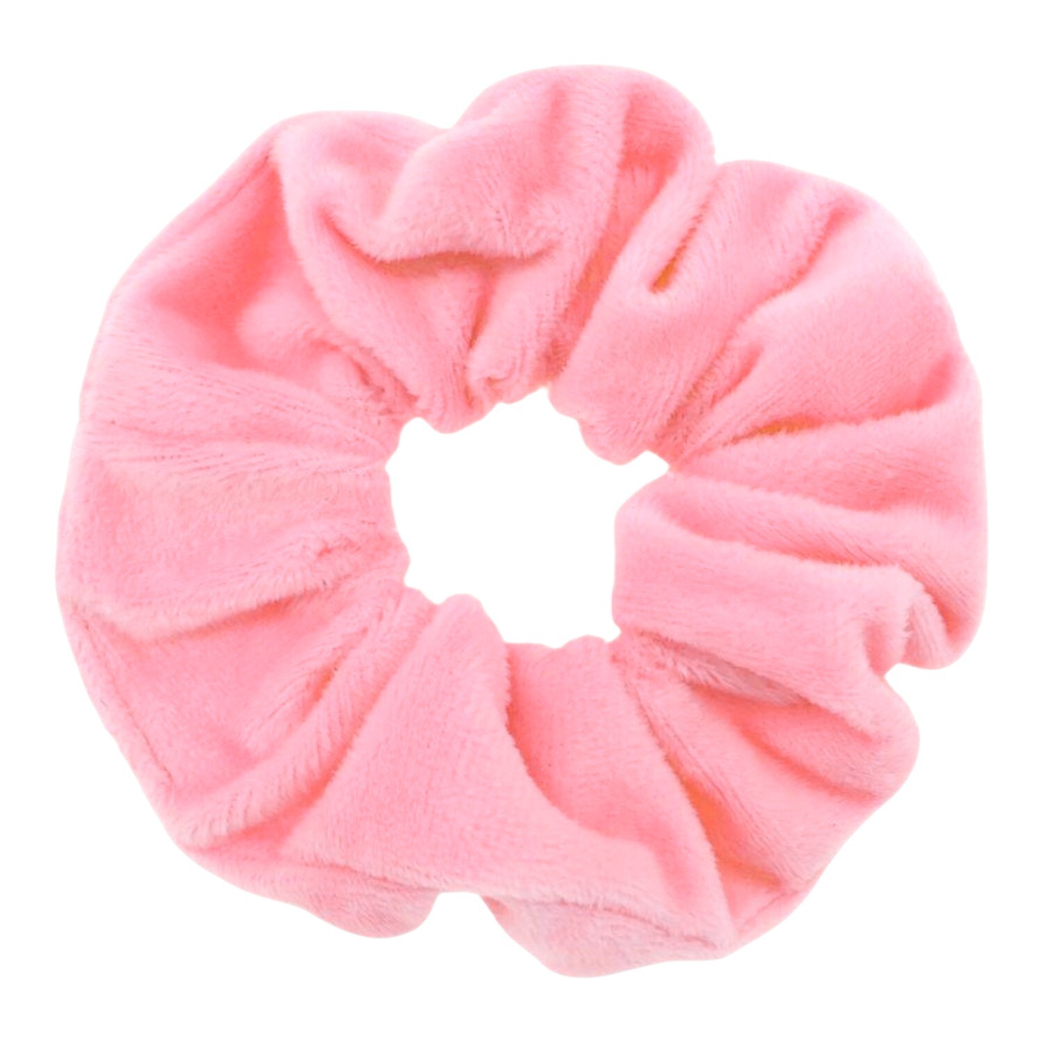 Pack of 2 Fuzzy Scrunchies Pink Image 3