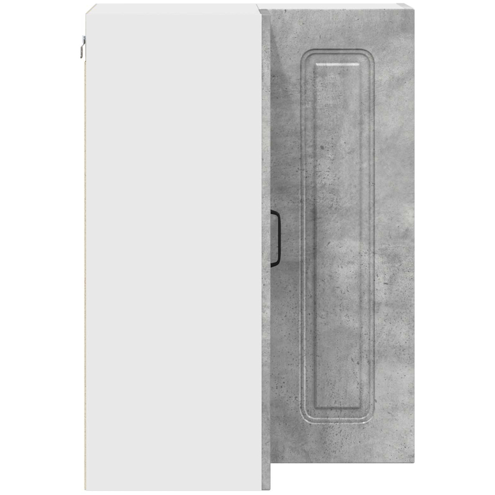 vidaXL 2 Door Concrete Grey Kitchen Wall Corner Cabinet Image 6