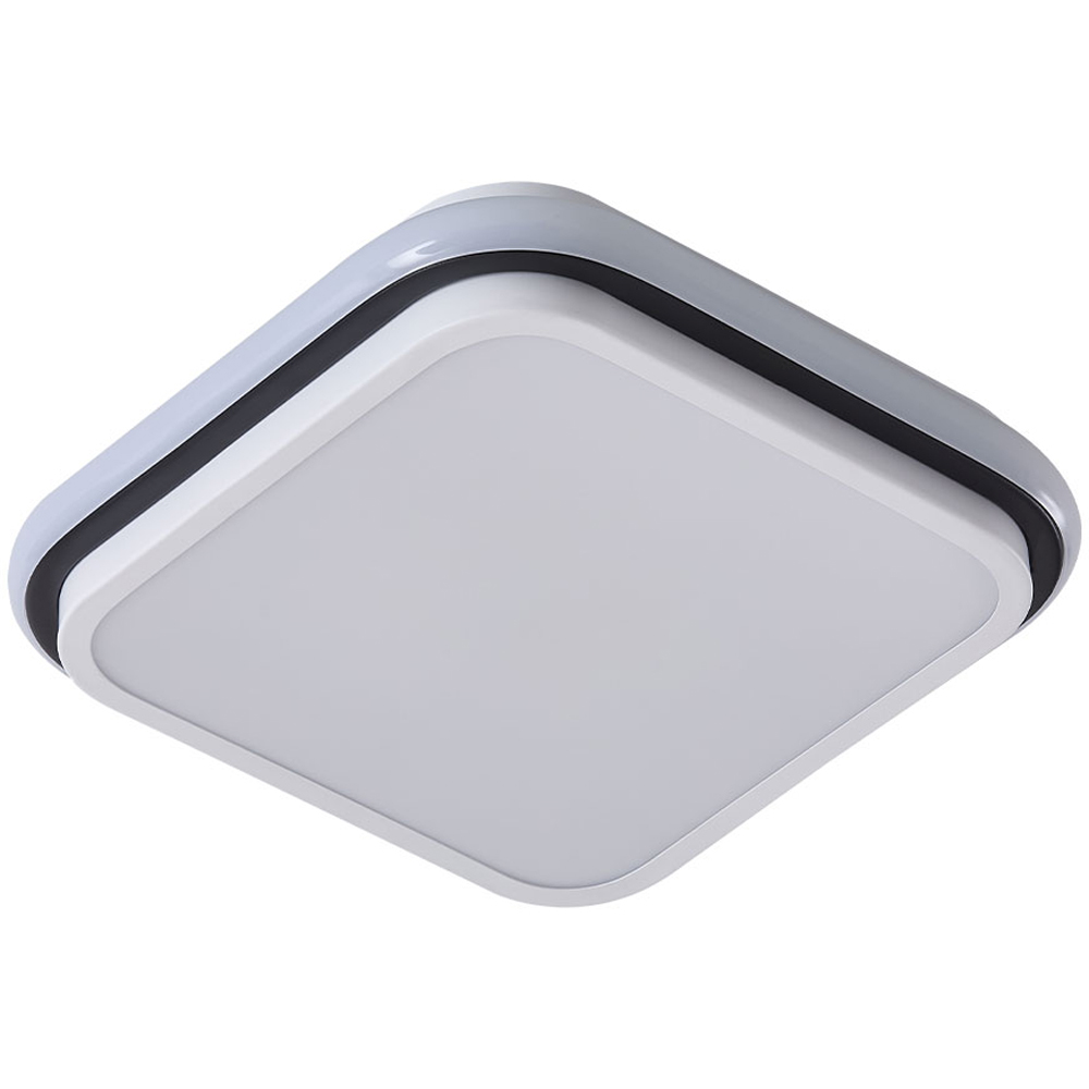 Living and Home Black and White LED Ceiling Light with 3 Colour Temperatures Image 2