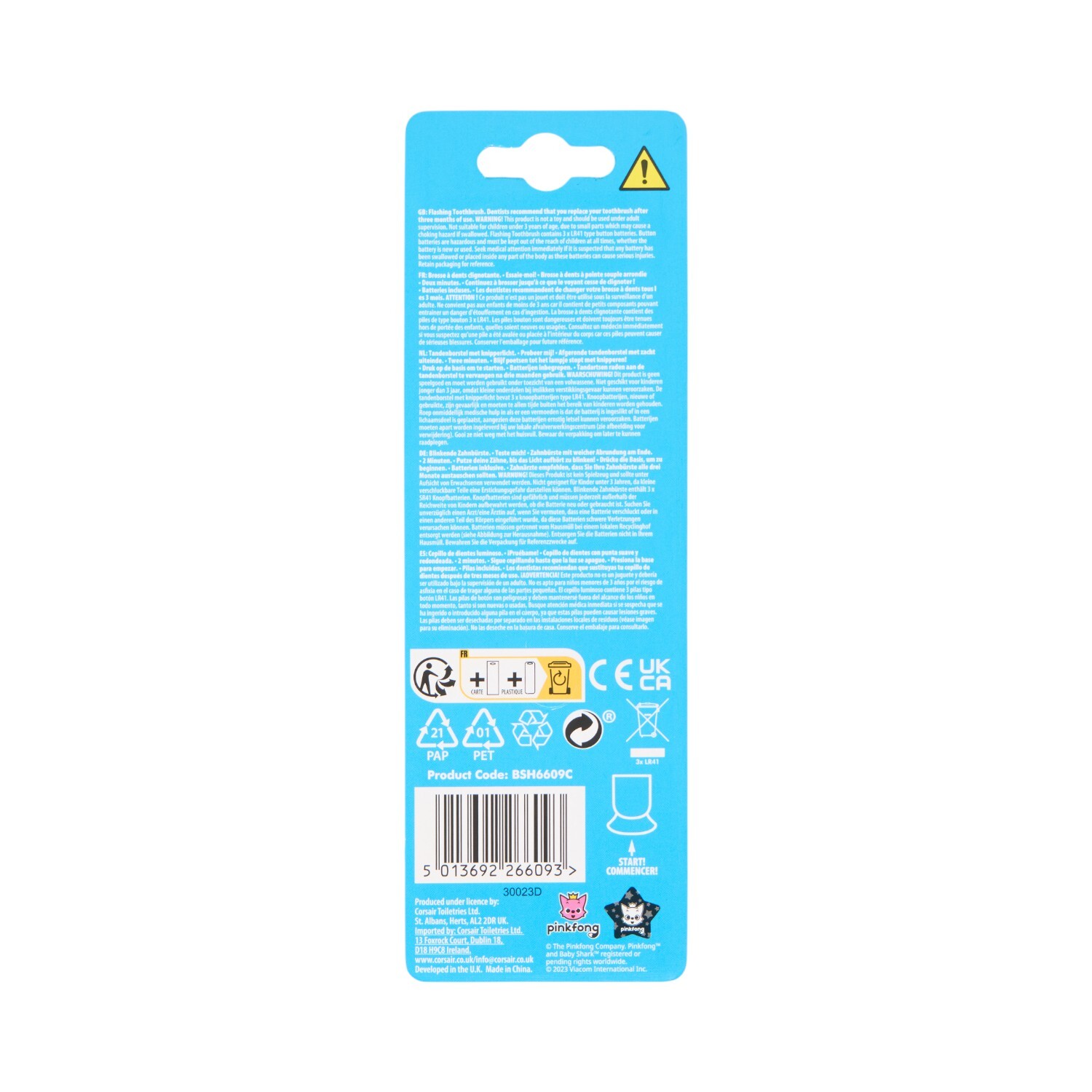 Baby Shark Flashing Toothbrush Image 2