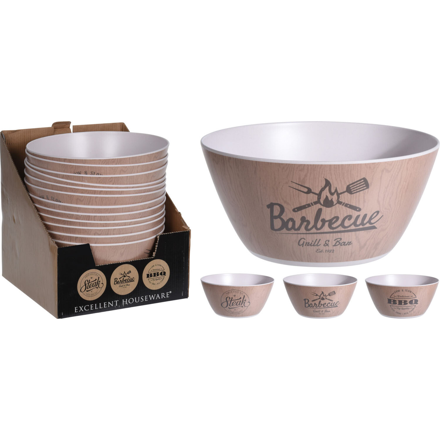 BBQ Bamboo Fibre Bowl - Large Image
