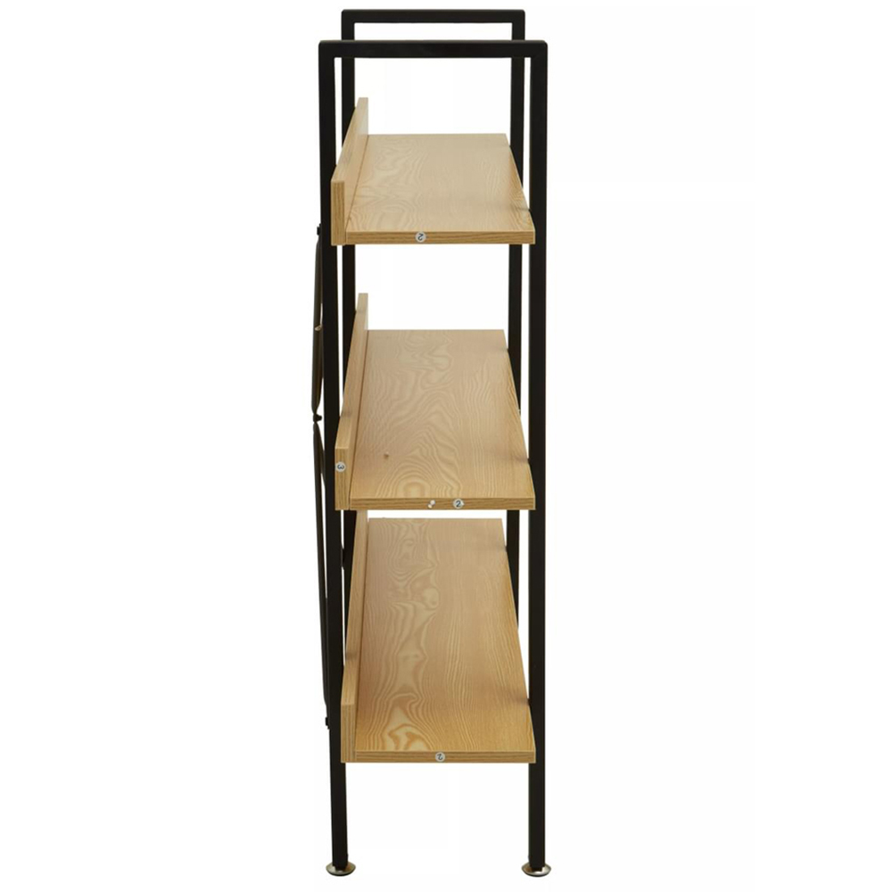Premier Housewares Laxton 3 Shelf Light Yellow Bookshelf Image 4