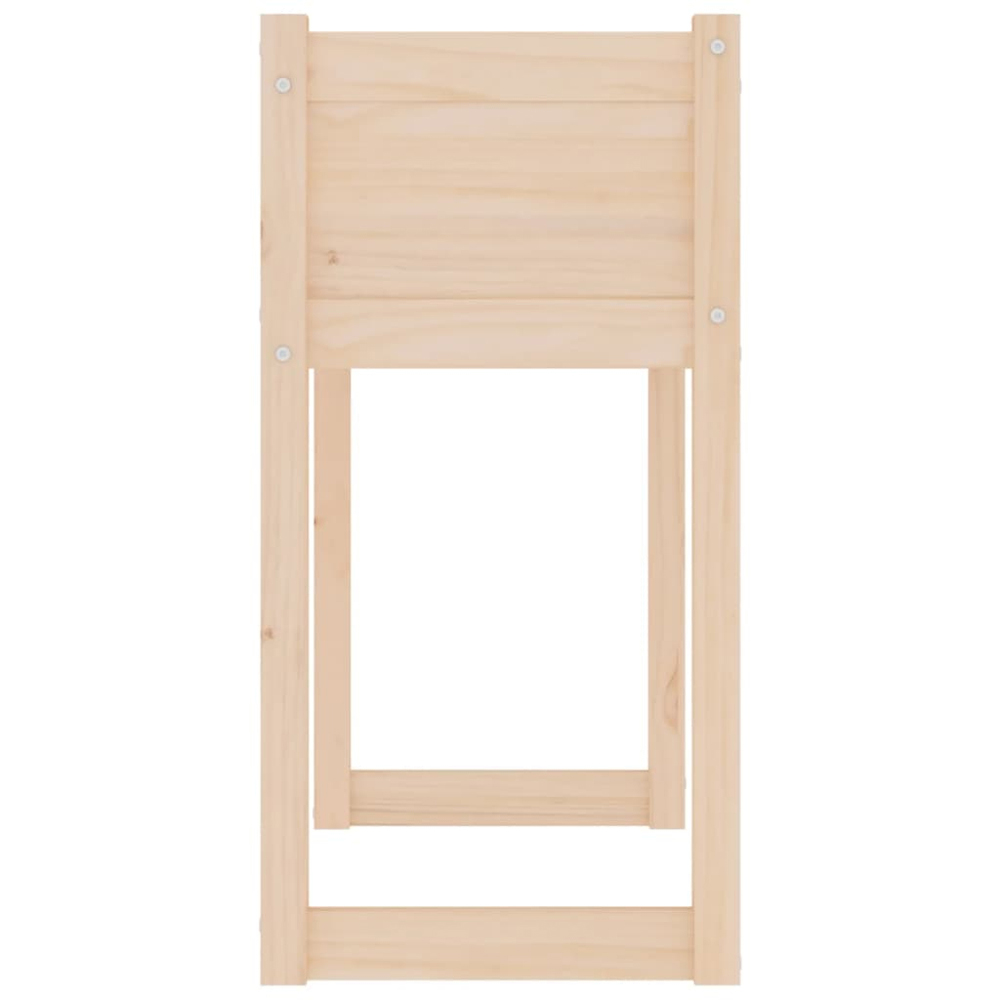 vidaXL Natural Solid Pine Wood Garden Planter 78 x 40 x 81cm Image 5