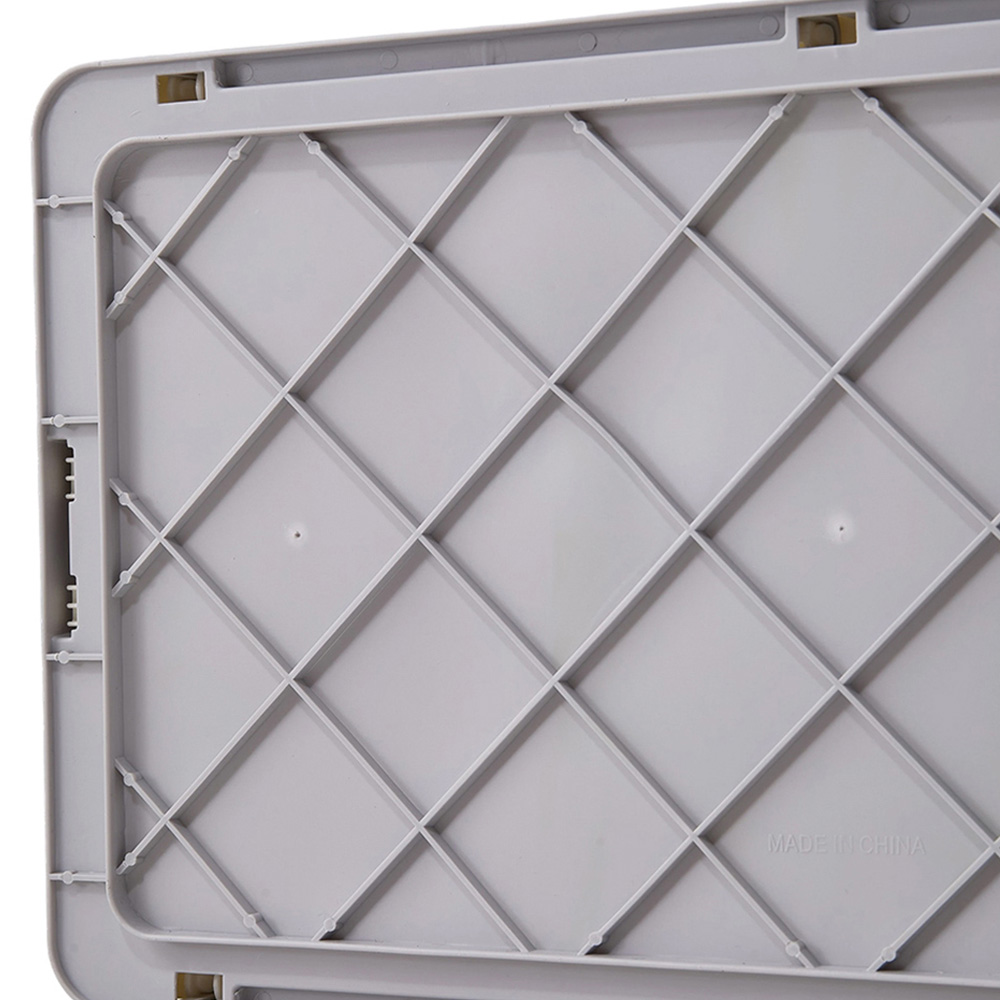 Living and Home Grey and Cream Foldable Laundry Basket Image 7