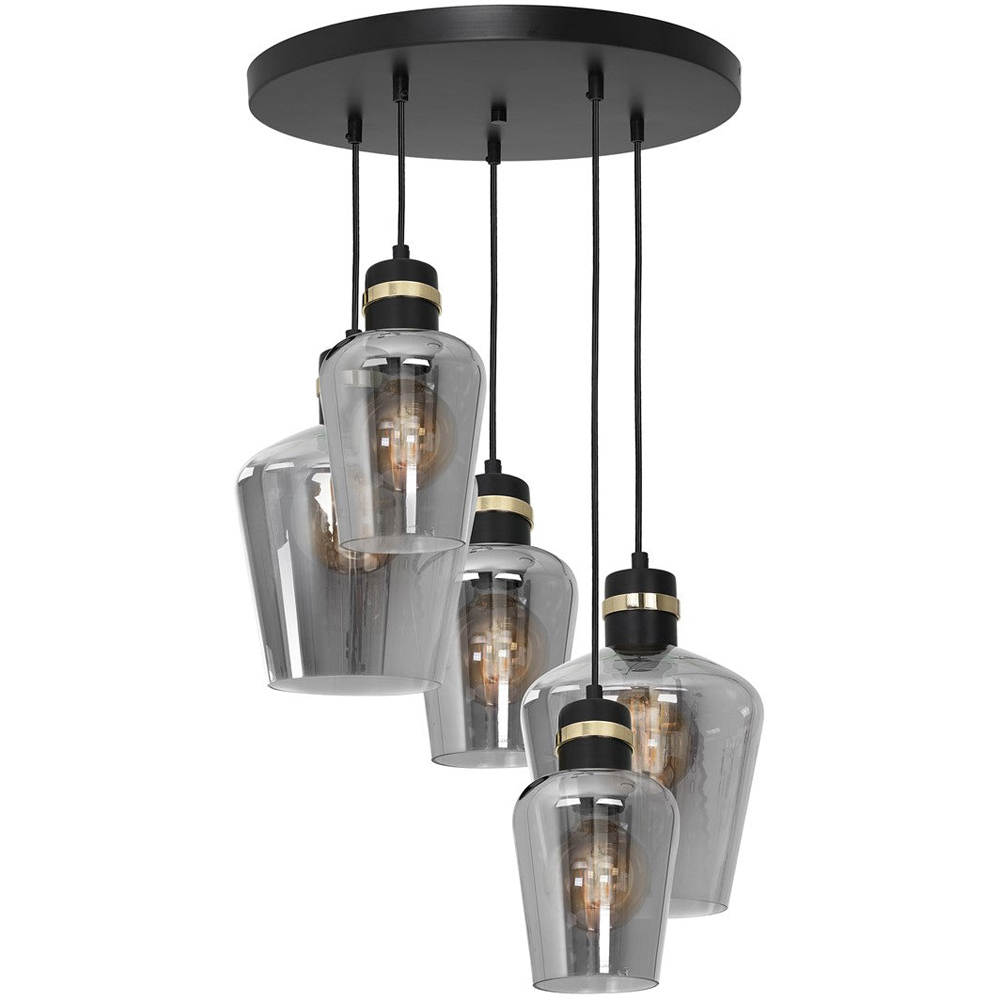 Milagro Richmond Black Pendant Lamp 230V Image 1