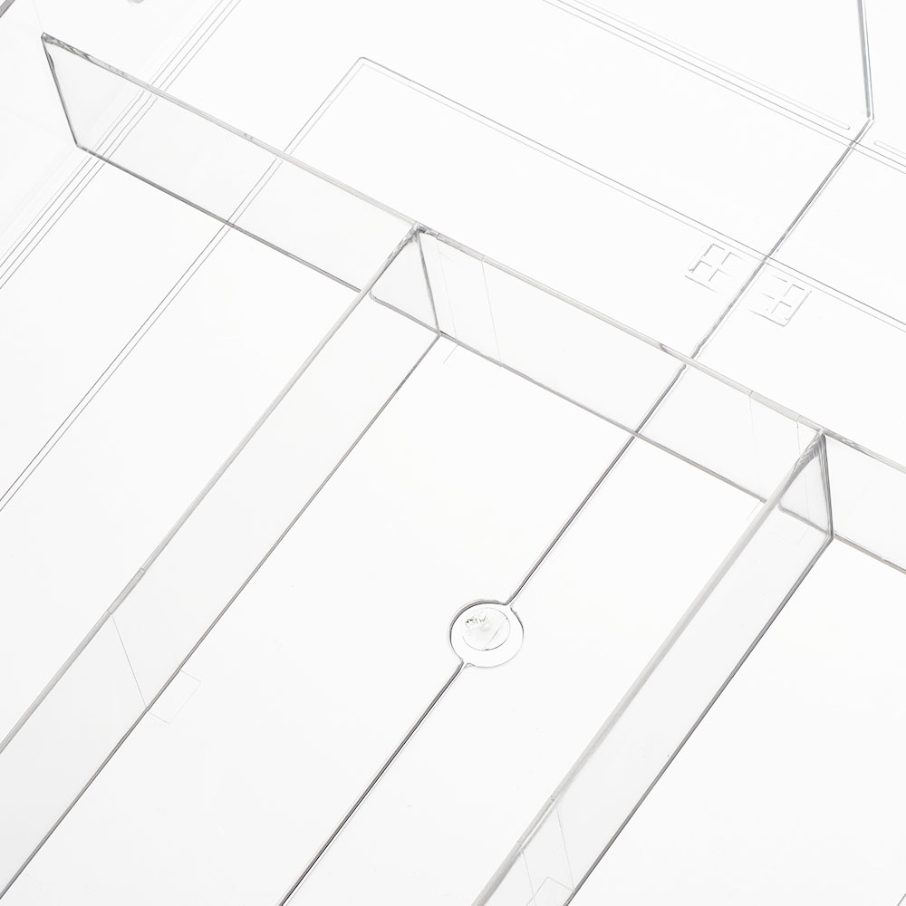 Living and Home Clear Expandable Drawer Organiser with 4 Compartments Image 5
