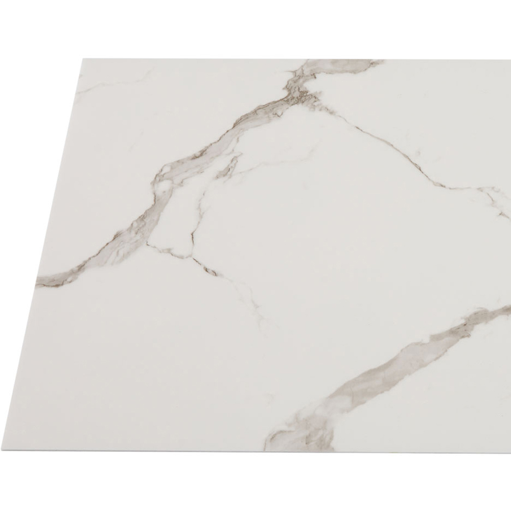 Living and Home Marble Patterned Calacatta White PVC Self Adhesive Wall Sticker 10 Pack Image 5