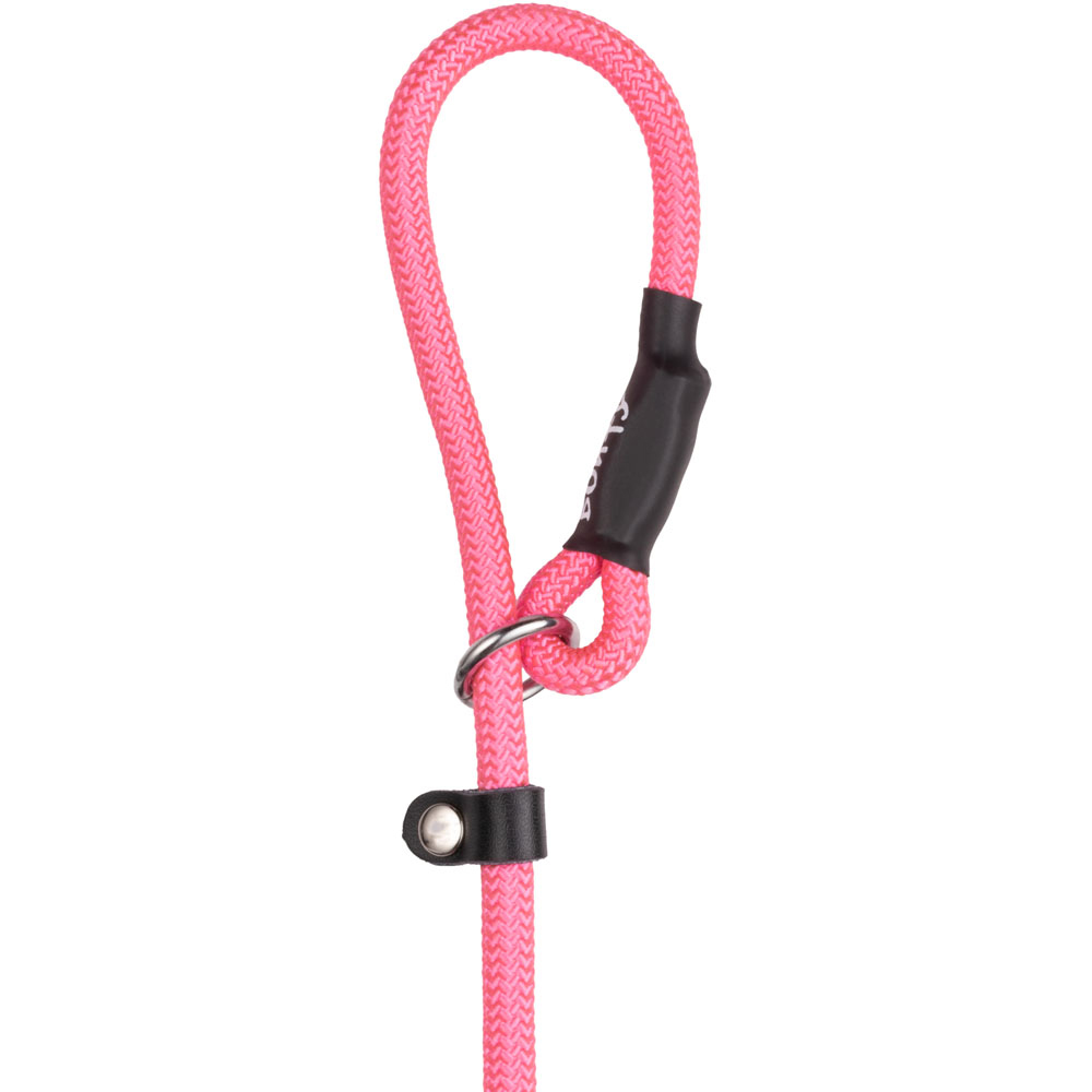 Bunty Medium 8mm Pink Rope Slip-On Lead For Dogs Image 2