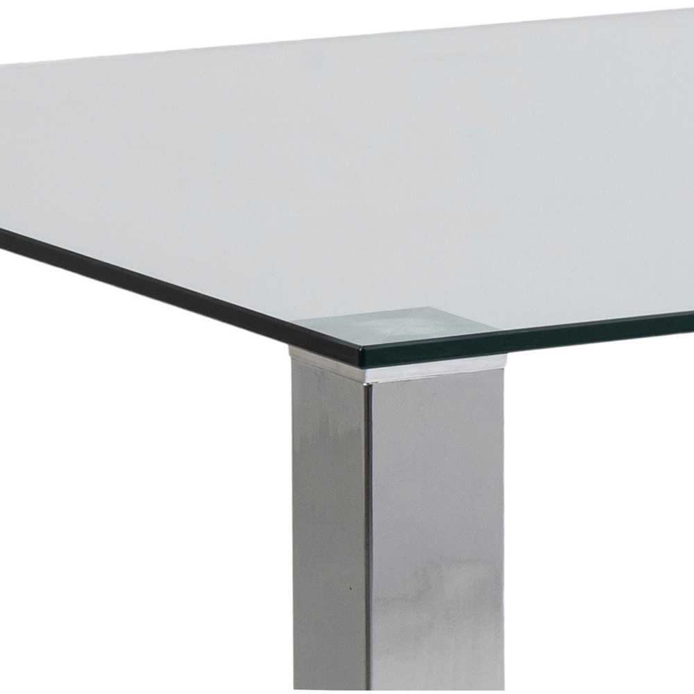 Florence Kante Glass Top 8 Seater Dining Table Image 6