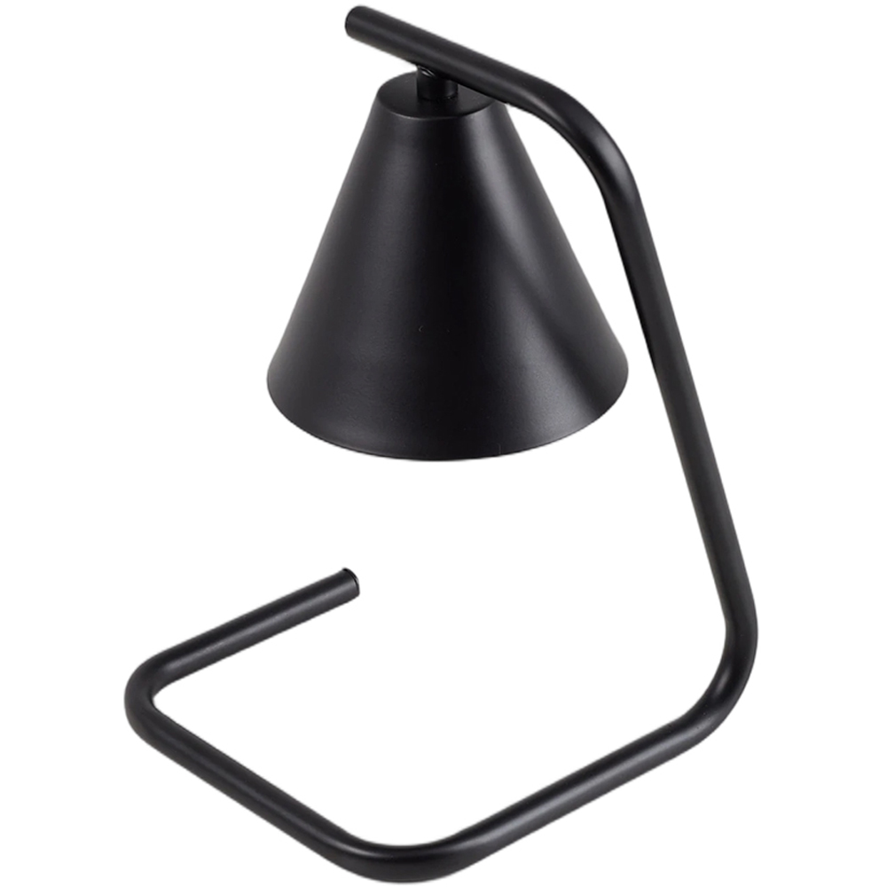 Living and Home Black Minimalist Dimming Candle Warmer Lamp Image 1