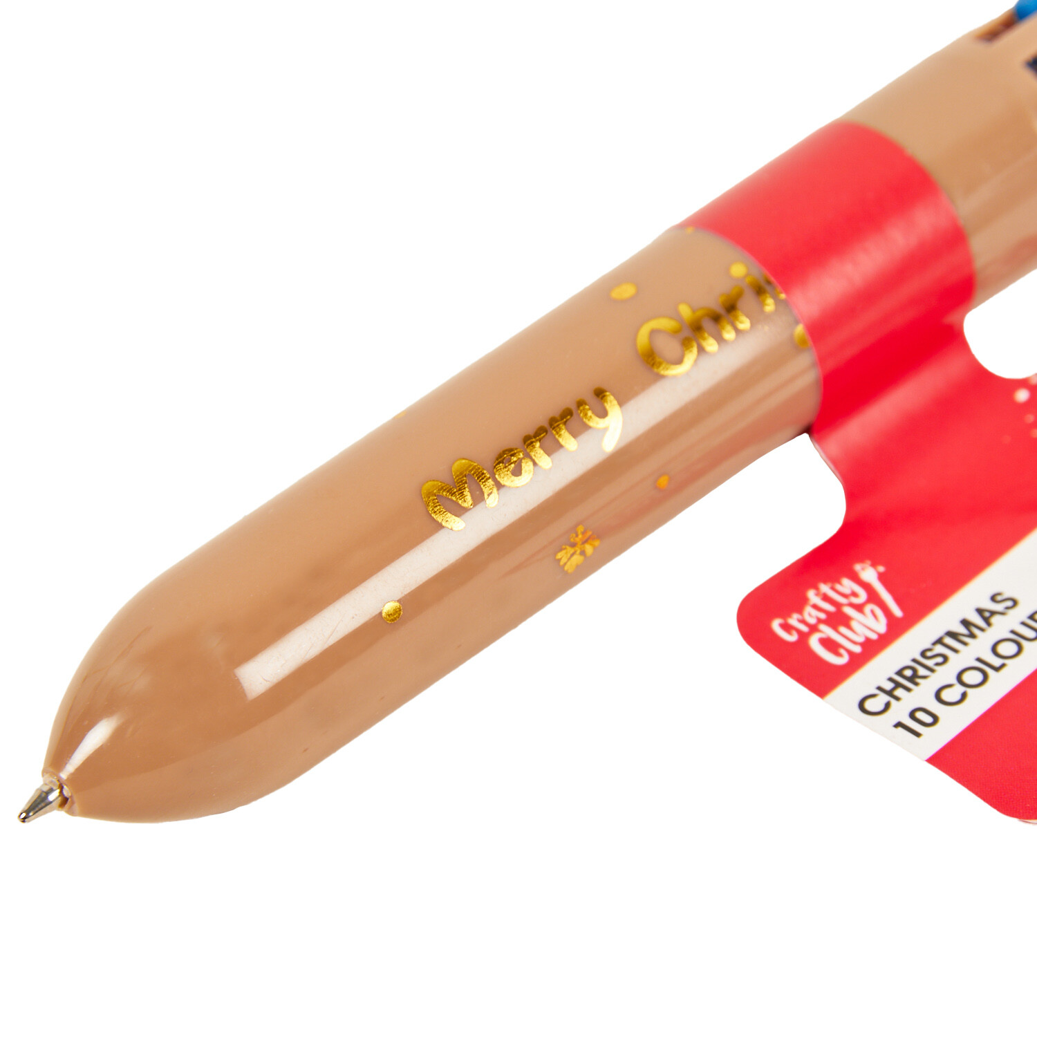 Christmas 10 Colour Pen - Multicolour Image 3